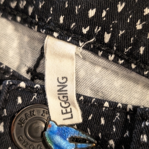 Rag & Bone Beachwood Legging Jeans Speckled Navy White Sz 24 - Picture 10 of 11